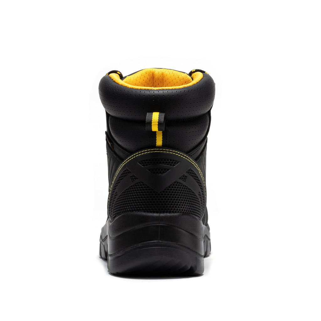 ROCKROOSTER Woodland Black 6 inch Waterproof Composite Toe Leather Work Boots AK663