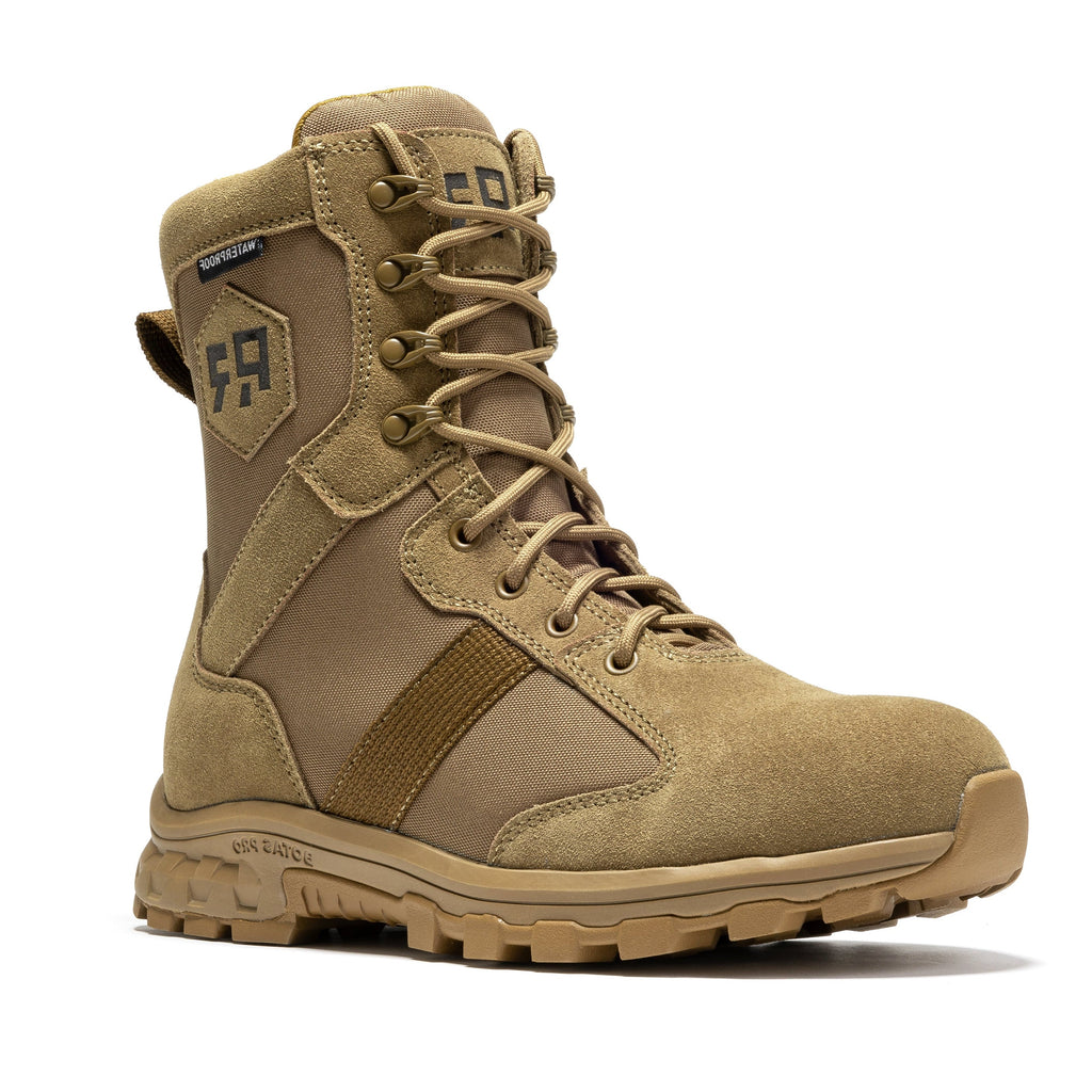 ROCKROOSTER Colmar Coyote 8 inch Suede Leather Waterproof Tactical & Military Boots AB500