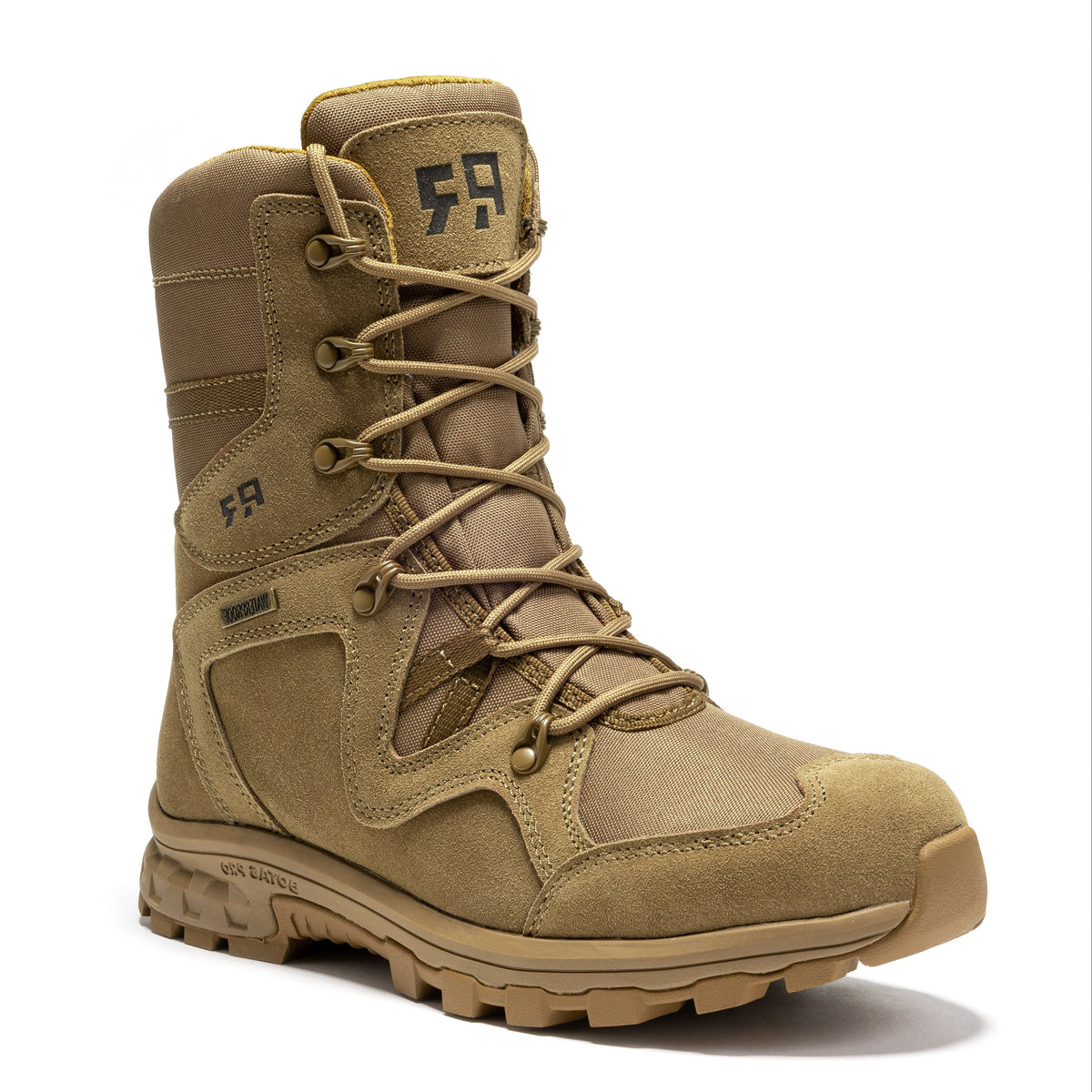 ROCKROOSTER Colmar Coyote 8 inch Suede Leather Waterproof Tactical & Military Boots AB520