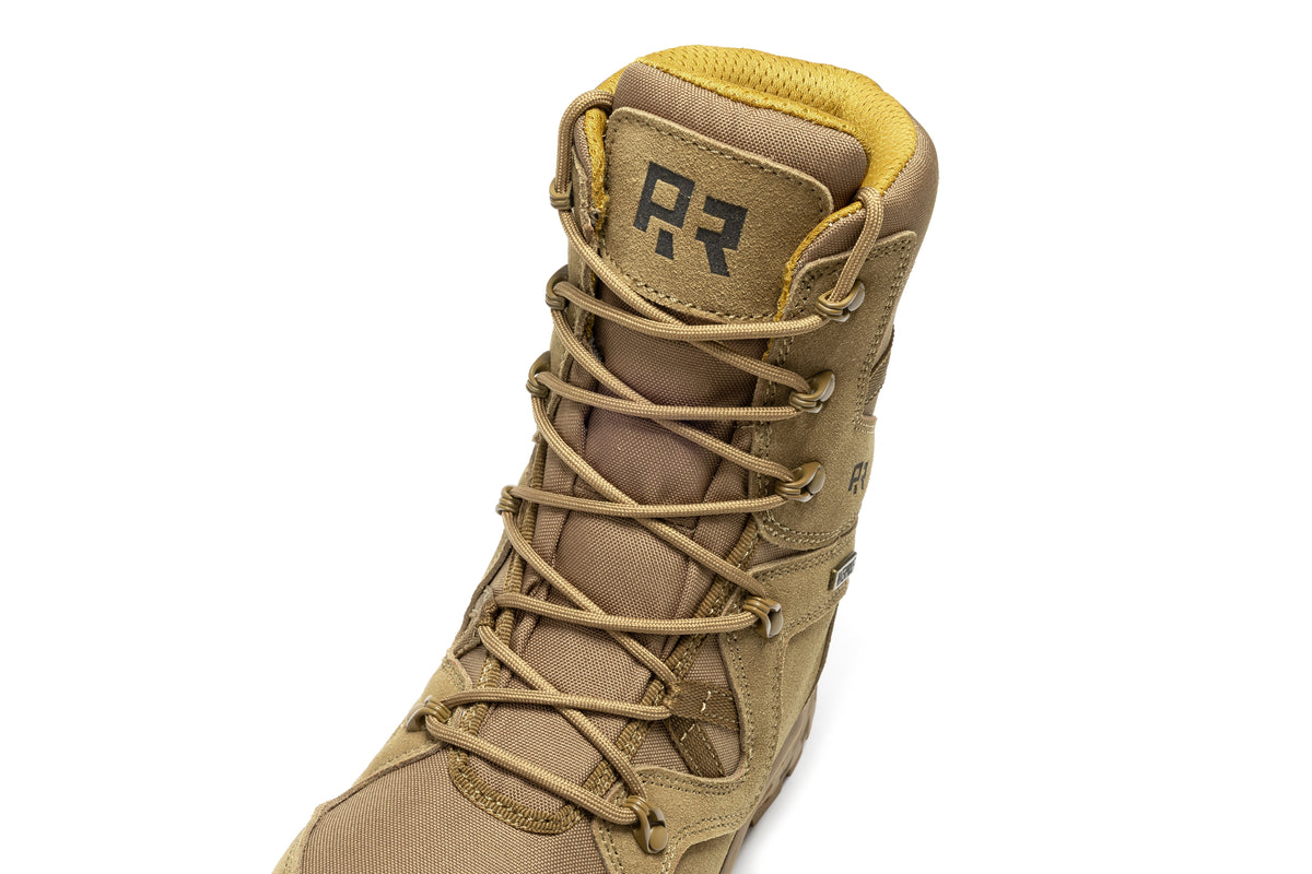 ROCKROOSTER Colmar Coyote 8 inch Suede Leather Waterproof Tactical & Military Boots AB520
