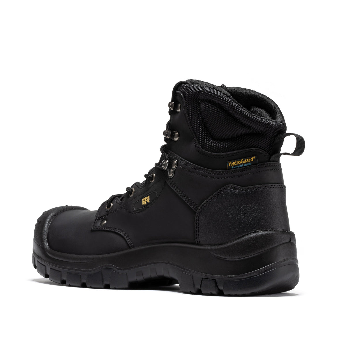 ROCKROOSTER Woodland Black 6 inch Waterproof Composite Toe Leather Work Boots AK662