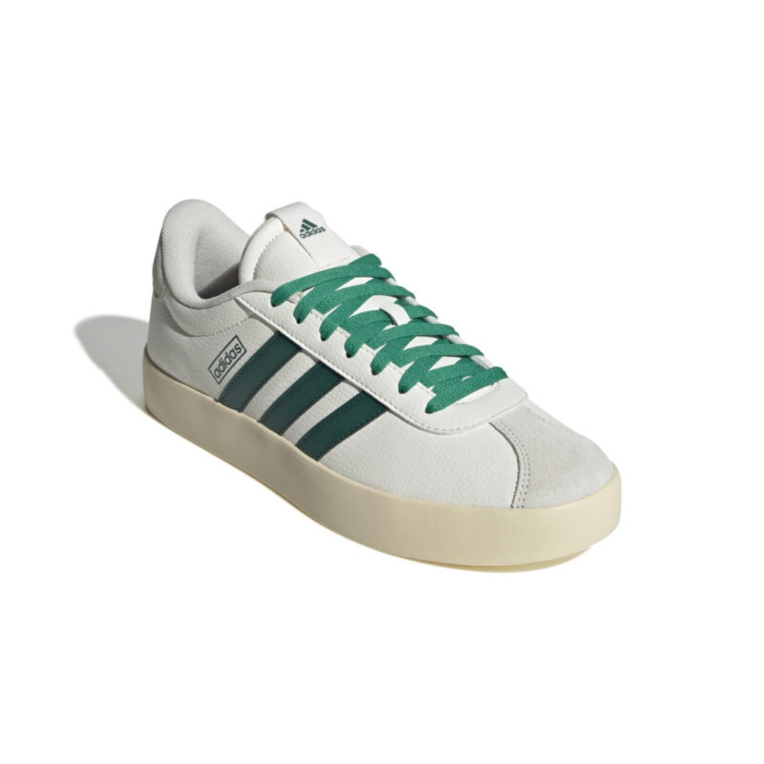 adidas Men's VL Court 3.0 (Core White / Collegiate Green / Court Green)