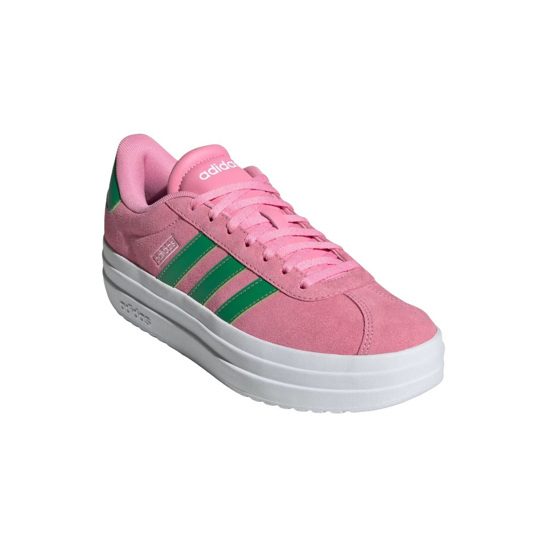 adidas Women's VL Court Bold (Bliss Pink / Green / Cloud White)