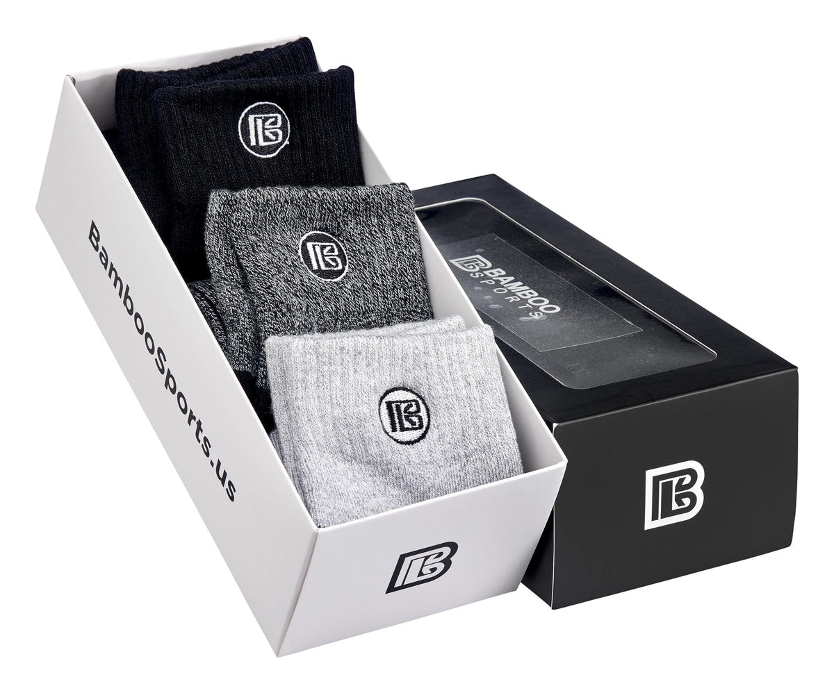 Premium Bamboo Rayon Crew Socks