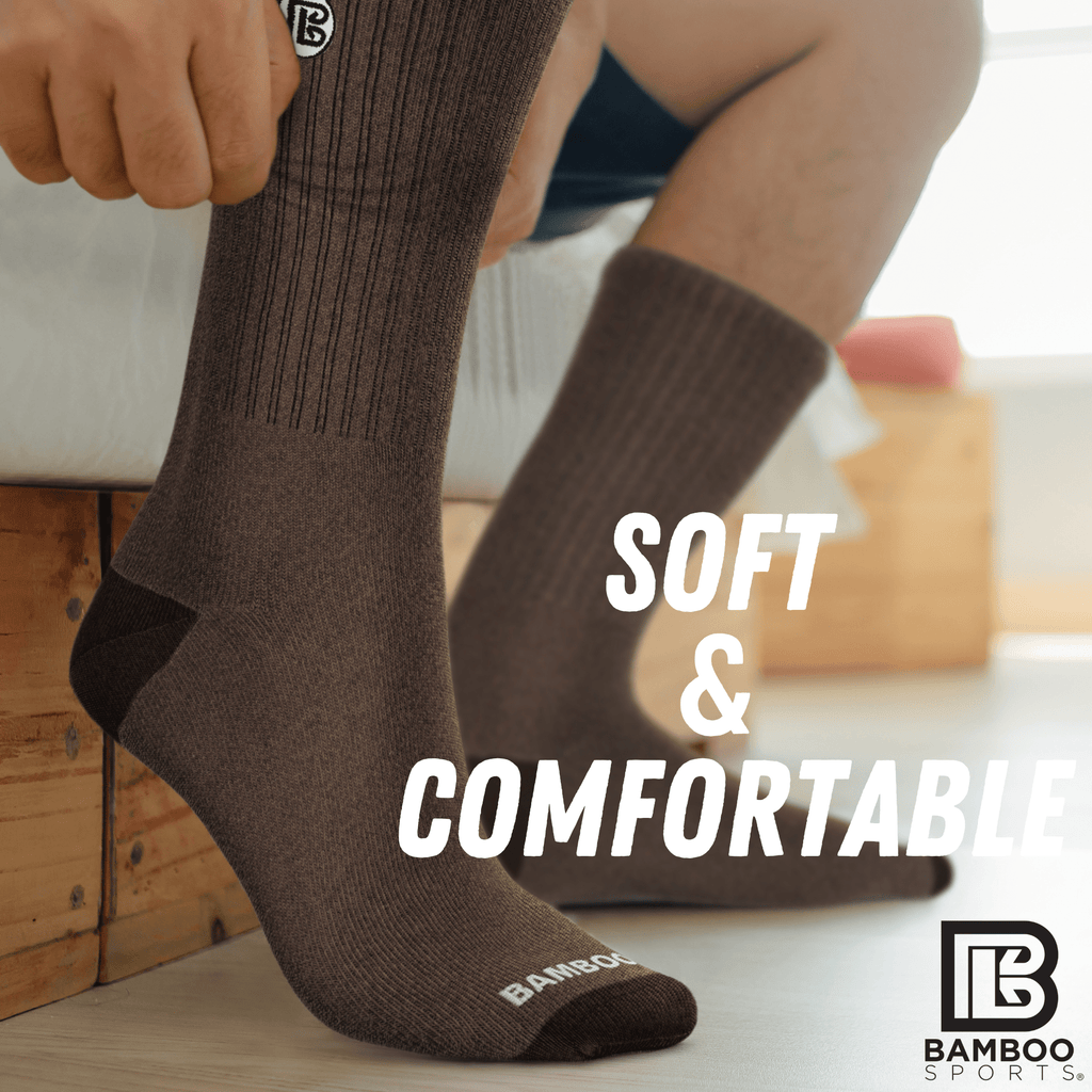 Premium Bamboo Rayon Crew Socks