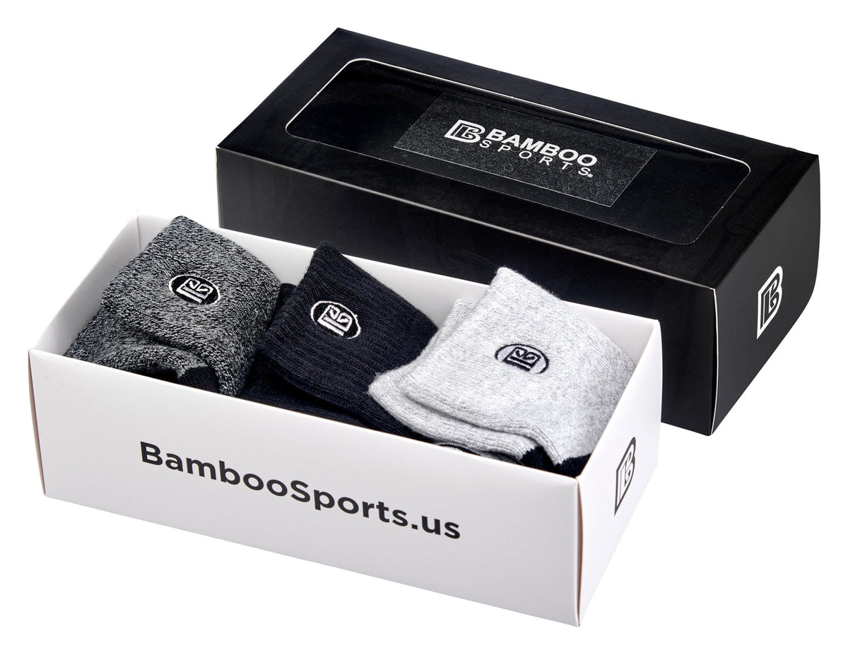 Premium Bamboo Rayon Quarter High Crew Socks