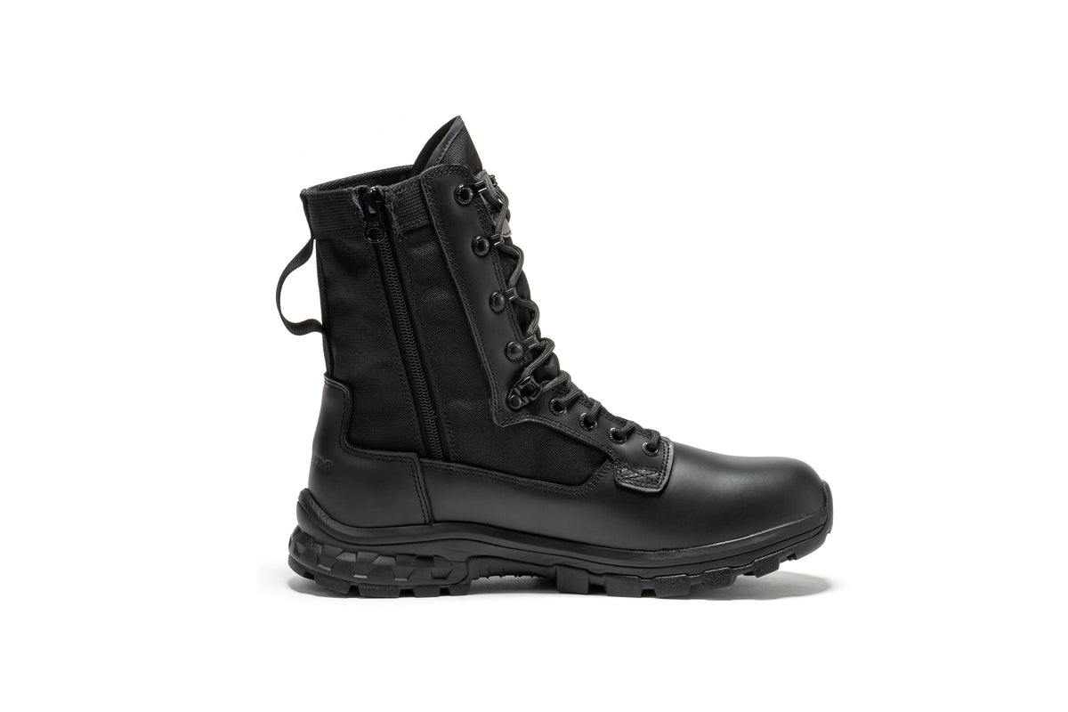 Botas Pro Black Men's 8 inch Side Zipper Military Tactical Boots BP401BK