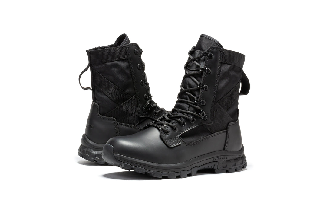 Botas Pro Black Men's 8 inch Side Zipper Military Tactical Boots BP401BK