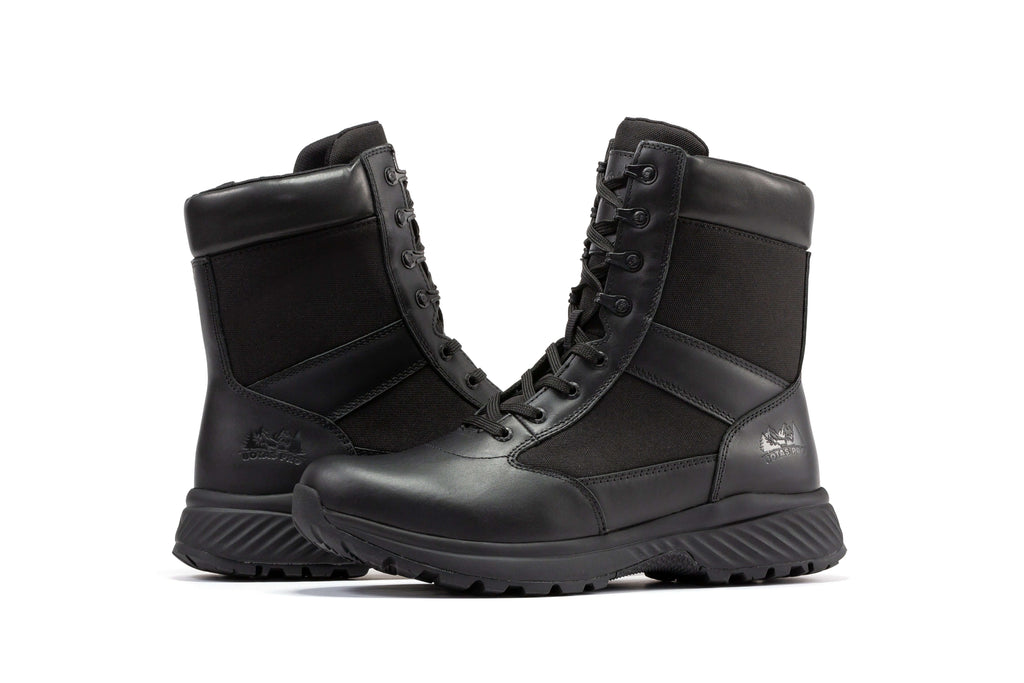 Botas Pro Black Men's 8 inch Side Zipper Military Tactical Boots BP703