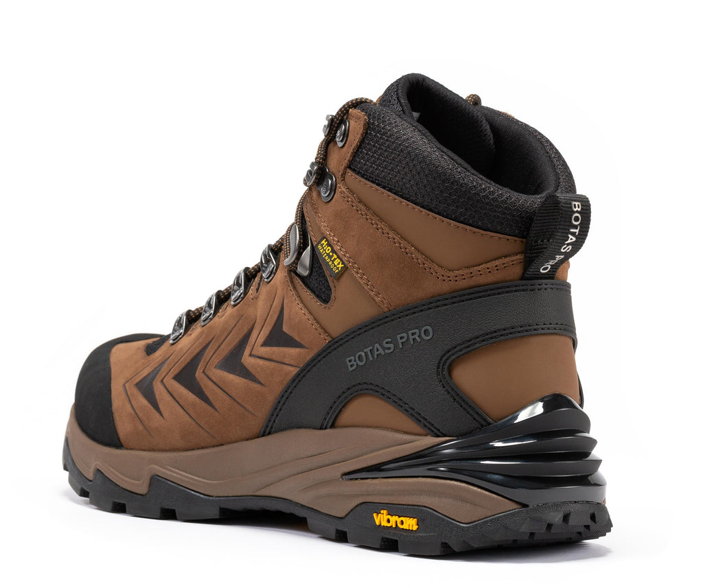 Botas Pro Brown 6 Inch Waterproof Hiking Boots with VIBRAM® Traction Lug Outsole  BP22121