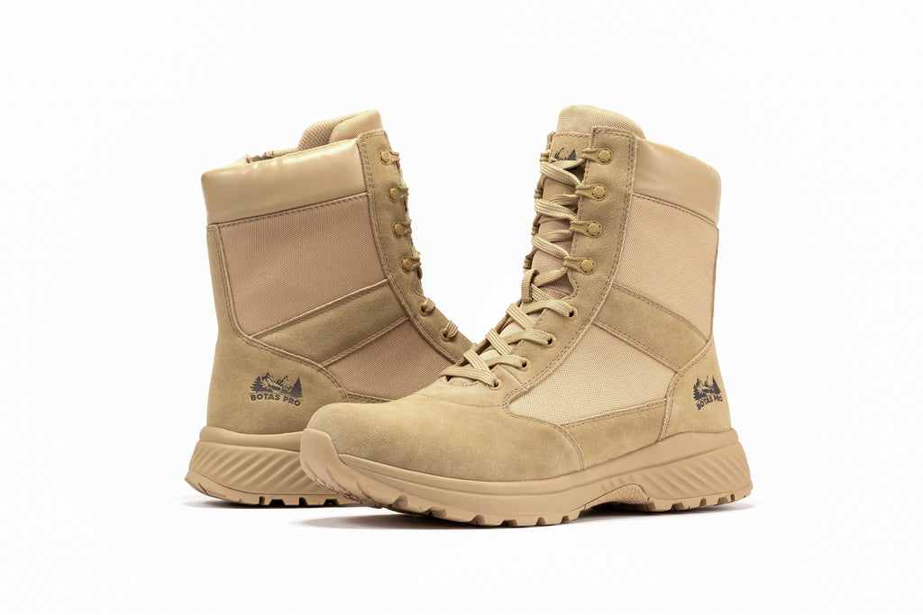 Botas Pro Sand Men's 8 inch Side Zipper Military Tactical Boots BP701